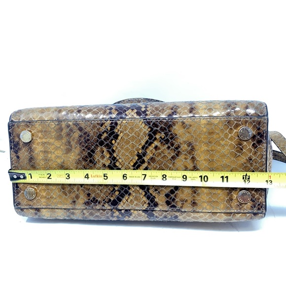 Michael Kors Snake Embossed Selma Tote and Snake Embossed Fulton Wallet. EUC. - Picture 9 of 16